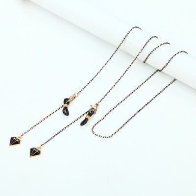 73 cm fekete arany maszk szemüveglánc női macska hold csillag korona medál napszemüveg láncok csúszásgátló lógó nyak szemüveg pántok