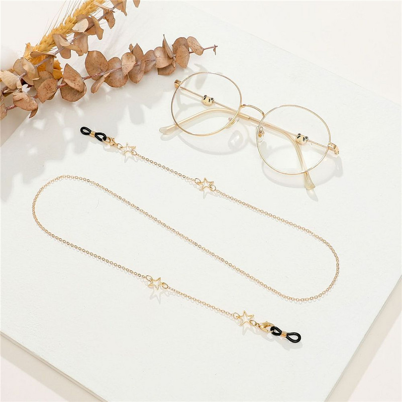 Modni maskirni lančići za žene 2023. Lanci za sunčane naočale Držač za naočale Zlatna zvjezdasta naočala Uzica Ogrlica Remen Uže
