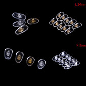 20 tk = 10 paari silikoonkruviga ninapadjakeste trakside tugi prillidele Päikeseprillide tugi Ninapadjad Prillide tarvikud S/L suurus