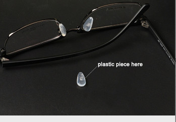 20бр. Очила Силиконова въздушна възглавница Подложки за нос Твърда сърцевина Леки меки аксесоари за очила Завинтете противоплъзгаща подложка Безплатна доставка