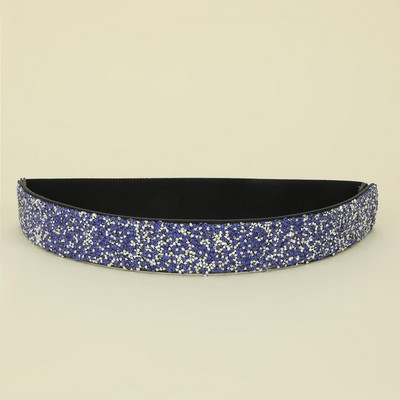 Noua centură de lux cu diamante pătrate stretch pentru femei, la modă, strălucitoare, colorate, pentru rochie de blugi pentru femei, centură 2022