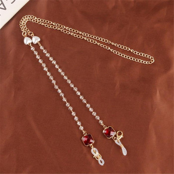 2022 New Fashion Mask Chain Pearl Beaded Trendy αλυσίδα γυαλιών γυναικεία γυαλιά ηλίου Chain μάσκα με σχοινί Αλυσίδα γυαλιών από σχοινί