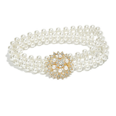Naiste pärlikett vöökoht elastne plokk Rhinestone Decor vöö tüdrukutele mitmes stiilis sobiv kleit vöökoht naistele 67 cm