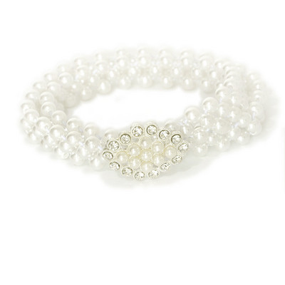 Naiste pärlikett vöökoht elastne plokk Rhinestone Decor vöö tüdrukutele mitmes stiilis sobiv kleit vöökoht naistele 67 cm