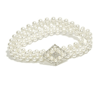 Naiste pärlikett vöökoht elastne plokk Rhinestone Decor vöö tüdrukutele mitmes stiilis sobiv kleit vöökoht naistele 67 cm