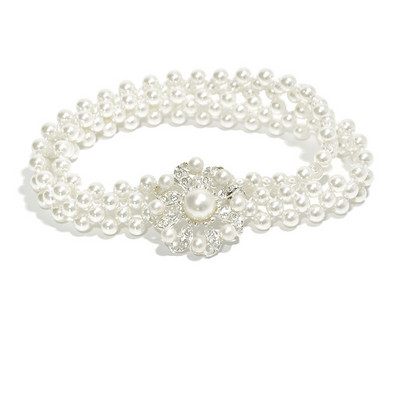 Naiste pärlikett vöökoht elastne plokk Rhinestone Decor vöö tüdrukutele mitmes stiilis sobiv kleit vöökoht naistele 67 cm