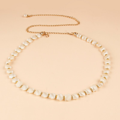 1PC Moda femeie cu perle centură talie elegantă talie lanț cu centură subțire rochie curea femeilor rochie decorare articole de îmbrăcăminte