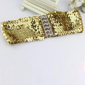 Cureaua cu paiete auriu pentru femei, fete, designer de lux, curele late pentru blugi, haine, pulover, accesorii pentru rochii de petrecere.
