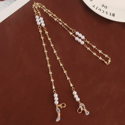 Prillikett Uus mood Mask Rippuv nöör Täht Pärl Süda Vibu Prillide ketid Metallist Päikeseprillid Paelad Naiste Maski kett