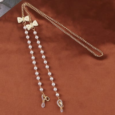 Prillikett Uus mood Mask Rippuv nöör Täht Pärl Süda Vibu Prillide ketid Metallist Päikeseprillid Paelad Naiste Maski kett