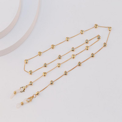 Prillikett Uus mood Mask Rippuv nöör Täht Pärl Süda Vibu Prillide ketid Metallist Päikeseprillid Paelad Naiste Maski kett