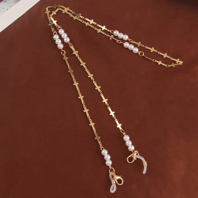 Prillikett Uus mood Mask Rippuv nöör Täht Pärl Süda Vibu Prillide ketid Metallist Päikeseprillid Paelad Naiste Maski kett