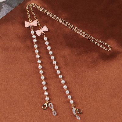 Prillikett Uus mood Mask Rippuv nöör Täht Pärl Süda Vibu Prillide ketid Metallist Päikeseprillid Paelad Naiste Maski kett