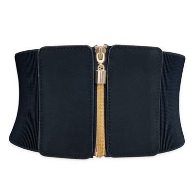 Rochie cu centură pentru femei de mărime mare, talie feminină, curea extensibilă, centuri de designer pentru femei, corset negru punk de înaltă calitate