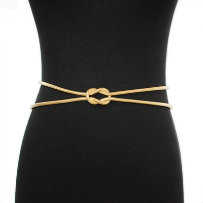 Lanț de curea metalică Moda femei auriu/argint Os de șarpe Primăvară Lanț cu talie subțire Rochie de nuntă pentru femei Bg-1678