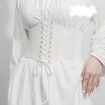 Roosa trükitud pitskorsett, mood vabaaja laia vööga luksuslik disain kvaliteetse kaubamärgiga naiste vöö gooti Korea elastsed rakmed