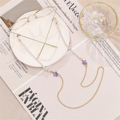 Csúszásgátló nyakpánt Gyöngy virág maszk lánc napszemüveg láncszemüveg lánc zsinór