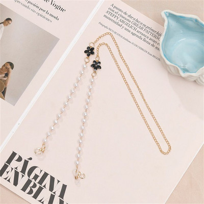 Csúszásgátló nyakpánt Gyöngy virág maszk lánc napszemüveg láncszemüveg lánc zsinór