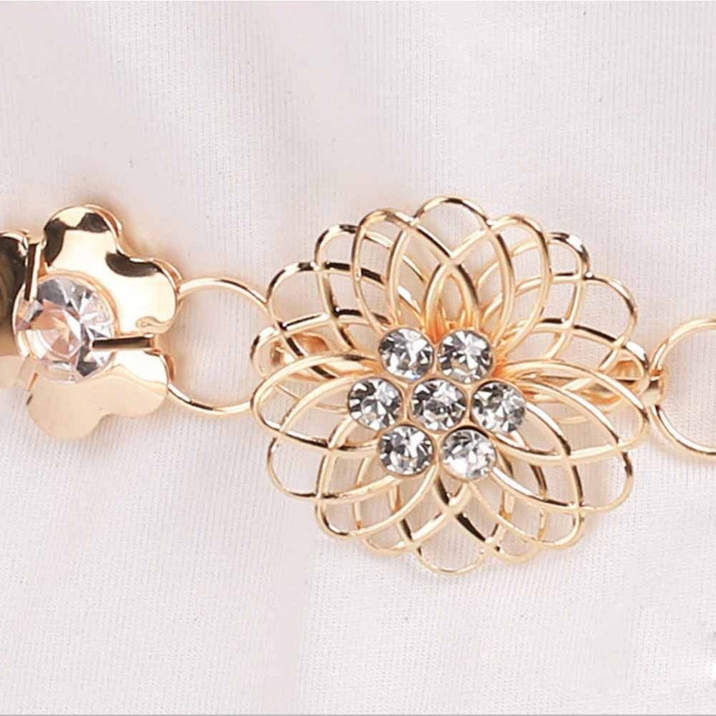 Női divat Arany ezüst deréklánc derékszíj öv Vintage testlánc lányoknak temperamentumos deréköv ékszer kiegészítők