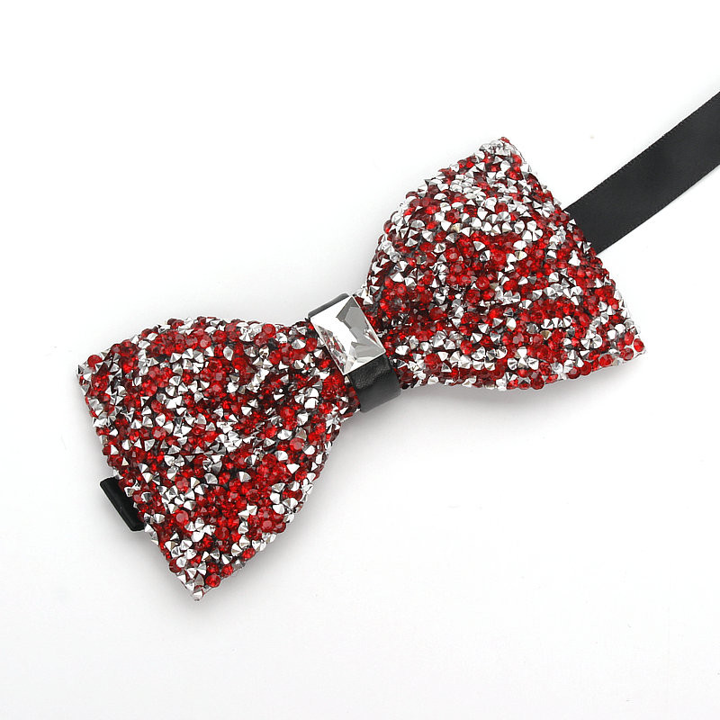 Luksuzne muške leptir-mašne s dijamantnim kristalima i dragim kamenjem Modni dodaci za svatove gravatas Ogrlice za bankete Muške vjenčane leptir-mašne