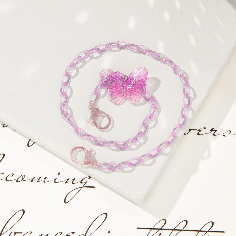 Naočale Modna šarena ogrlica Leptir Anti-lost Traka za vrat Držač maske Lanac za masku Lanci za naočale