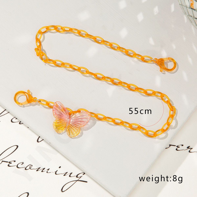 Naočale Modna šarena ogrlica Leptir Anti-lost Traka za vrat Držač maske Lanac za masku Lanci za naočale