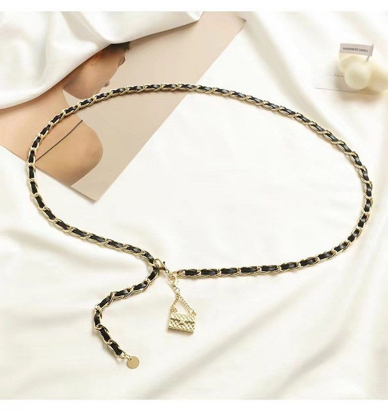 Chic stilski lančići oko struka Dekorativno odijelo visoke klase Lanac džempera Tanki remeni Ženski dizajnerski pojas s resicama Ženski remeni