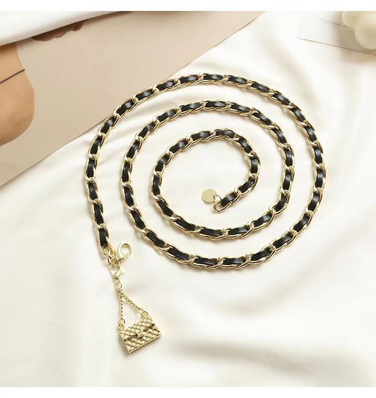 Chic stilski lančići oko struka Dekorativno odijelo visoke klase Lanac džempera Tanki remeni Ženski dizajnerski pojas s resicama Ženski remeni