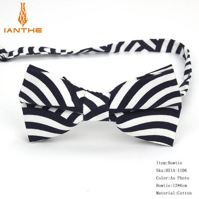 2018 Bărbați Formali 100% bumbac Vintage Anchor Print Papion fluture Papion Tuxedo Flori Funde Accesorii pentru petrecerea de bal Cadouri