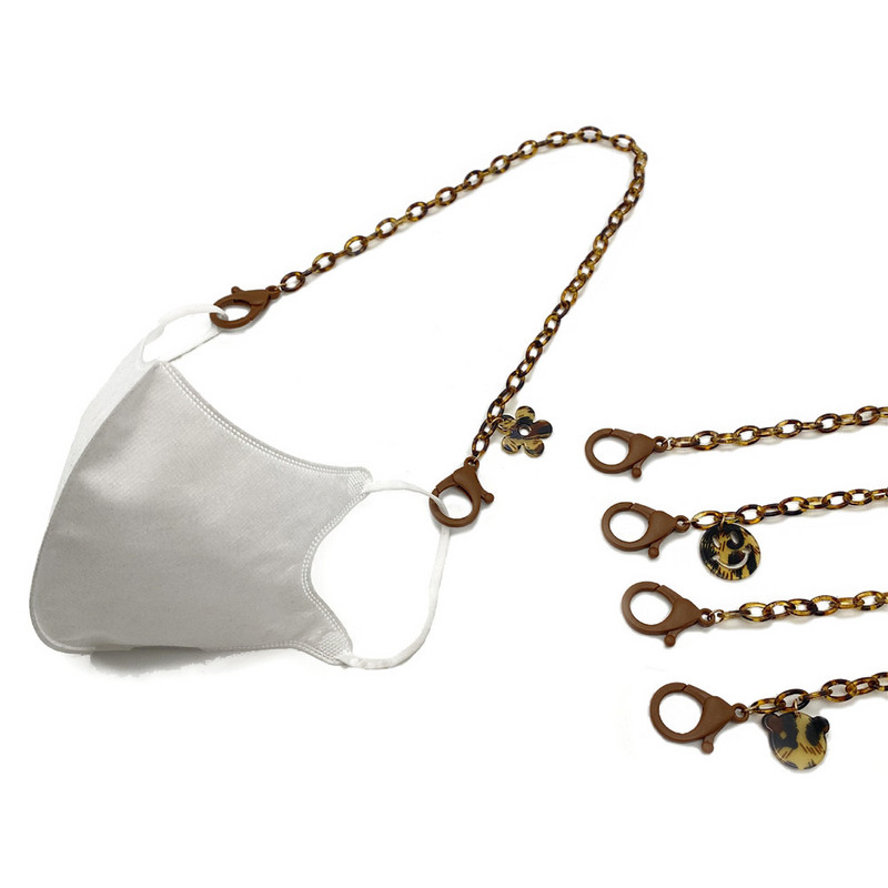 Slatki cvjetni medvjed, privjesak, maska, lančići, držač za djevojčice, dječake, akrilna ogrlica s leopardom, uzica za uže, remen za uže oko vrata i učenika