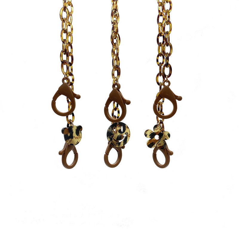 Slatki cvjetni medvjed, privjesak, maska, lančići, držač za djevojčice, dječake, akrilna ogrlica s leopardom, uzica za uže, remen za uže oko vrata i učenika