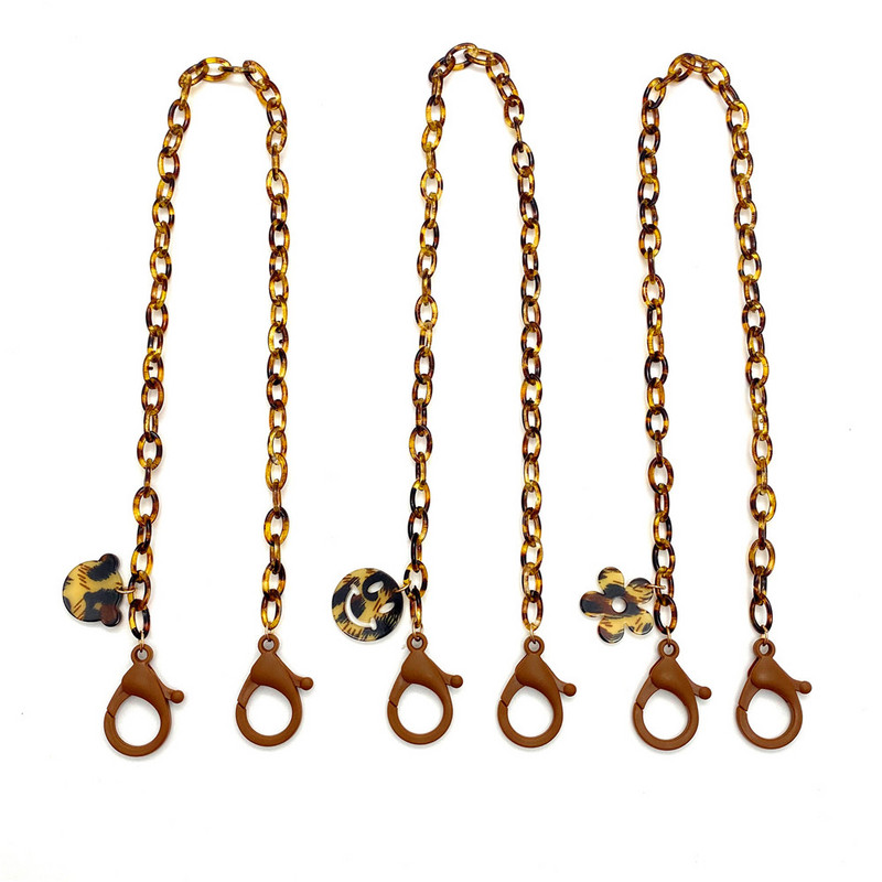 Slatki cvjetni medvjed, privjesak, maska, lančići, držač za djevojčice, dječake, akrilna ogrlica s leopardom, uzica za uže, remen za uže oko vrata i učenika