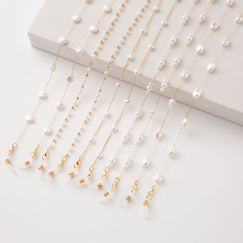 Nova maska za ljubav, lanac, jednostavno srce, naočale s bisernim perlama, slušalice, lančić protiv gubitka, metalni lančići za naočale