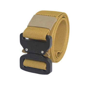 Army Canvas Belt Ανδρικές Ζώνες Tactical Designer για τζιν παντελόνι Ελαστική νάιλον 3,8 cm φαρδιά ζώνη μαύρη μεταλλική ζώνη μέσης με πόρπη