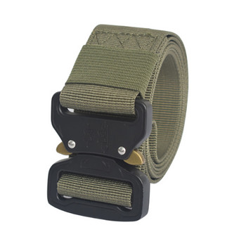 Army Canvas Belt Ανδρικές Ζώνες Tactical Designer για τζιν παντελόνι Ελαστική νάιλον 3,8 cm φαρδιά ζώνη μαύρη μεταλλική ζώνη μέσης με πόρπη