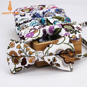 Ianthe bărbați nou-nouț vintage cu imprimeu de flori papion de nuntă pentru bărbați Robe Gravatas mire cravată fluture modă papion