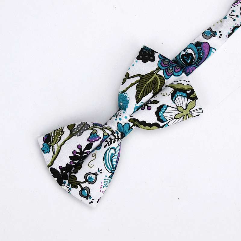 Ianthe bărbați nou-nouț vintage cu imprimeu de flori papion de nuntă pentru bărbați Robe Gravatas mire cravată fluture modă papion