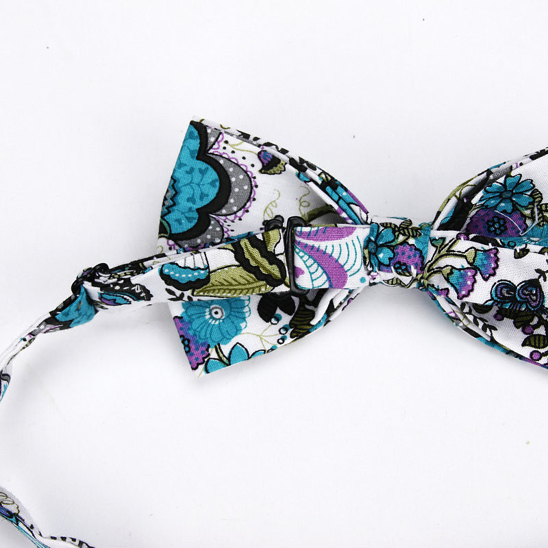 Ianthe bărbați nou-nouț vintage cu imprimeu de flori papion de nuntă pentru bărbați Robe Gravatas mire cravată fluture modă papion