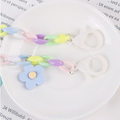 Minimalistički stil Prozirni cvjetni lanac Lanac za naočale Uzica Lanci za naočale za čitanje Ženski dodaci Sunčane naočale Trake za držanje Uzice