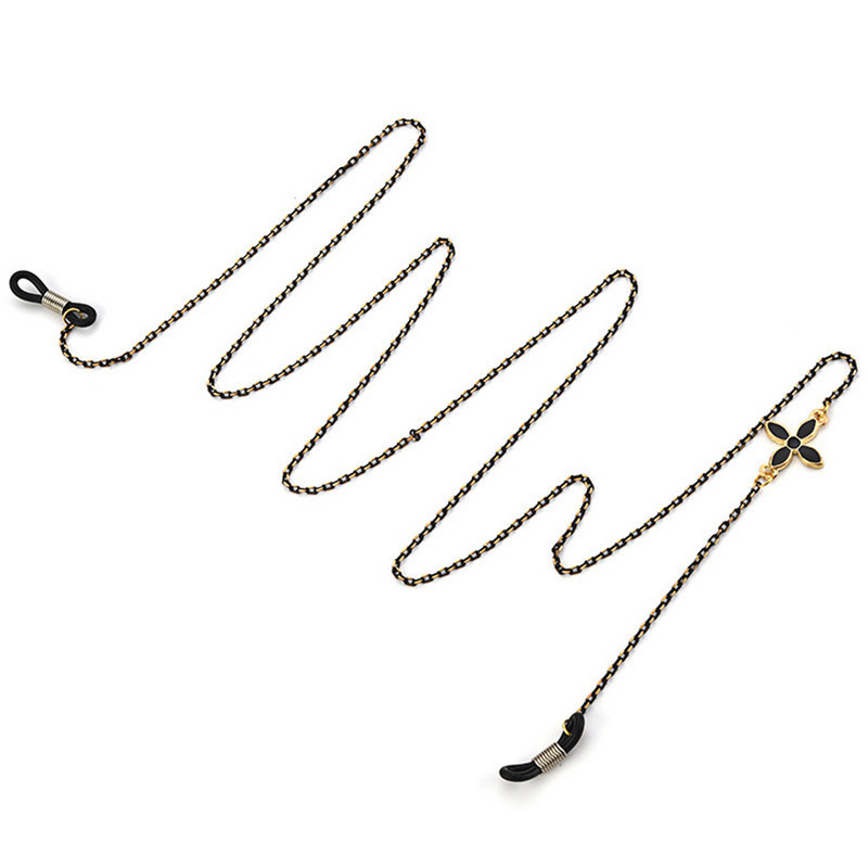 Modna ženska sretna vrpca s četiri lista djeteline za naočale Metalni lančić za sunčane naočale Naočale za čitanje Držač uzice Remen za vrat Uže Poklon