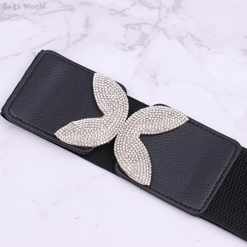 1kom elastični pojas s remenom od kamenčića Dekoracija košulje Široki pojasevi Ženski struk Korzet s pletenicama