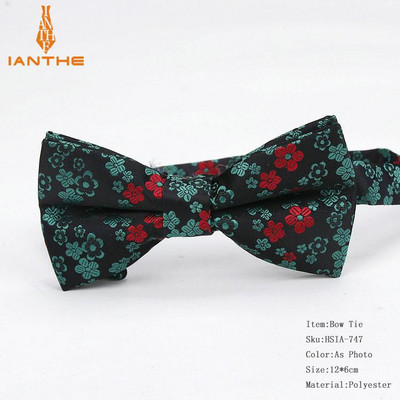 Papioni de modă pentru bărbați, clasic, cachetele, poliester, mătase, epocă, florale, pentru gât, pentru bărbați, colorate, corbata, cu fluture.