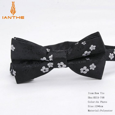 Papioni de modă pentru bărbați, clasic, cachetele, poliester, mătase, epocă, florale, pentru gât, pentru bărbați, colorate, corbata, cu fluture.