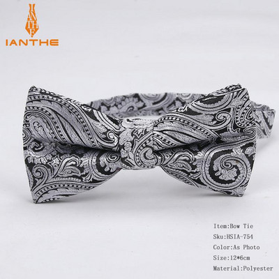 Papioni de modă pentru bărbați, clasic, cachetele, poliester, mătase, epocă, florale, pentru gât, pentru bărbați, colorate, corbata, cu fluture.