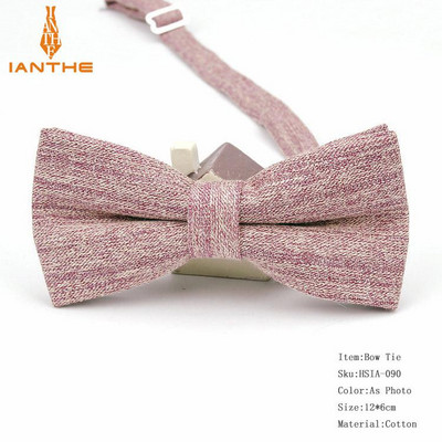 Ianthe Muške potpuno nove vintage pruge Jednobojne vjenčane leptir mašne za muškarce Vestido Gravatas Kravata mladoženja Modne leptir leptir mašne