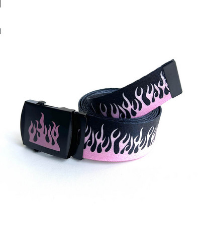 Novi stil s uzorkom plamena, muškarci, žene, uniseks, obični remeni s tkanjem, visokokvalitetni najlonski remeni, modni muški remen za traperice, dulji od 130 cm