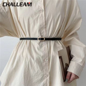 Tanki remen s podesivim čvorom, ženski visokokvalitetni dugi remen od meke pu kože, jakna s metalnom kopčom, ženski remen za haljine x645