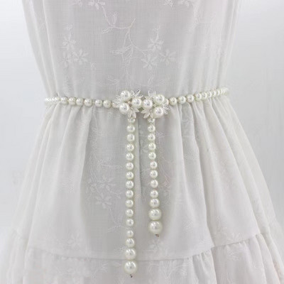 Biserna haljina s lancem oko struka Ženski lanac oko struka Korejski modni leptir Retro ukrasni tanki remen oko struka cinturones para mujer Poklon