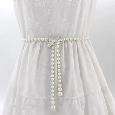 Biserna haljina s lancem oko struka Ženski lanac oko struka Korejski modni leptir Retro ukrasni tanki remen oko struka cinturones para mujer Poklon