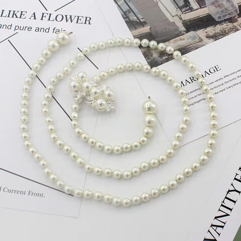 Biserna haljina s lancem oko struka Ženski lanac oko struka Korejski modni leptir Retro ukrasni tanki remen oko struka cinturones para mujer Poklon